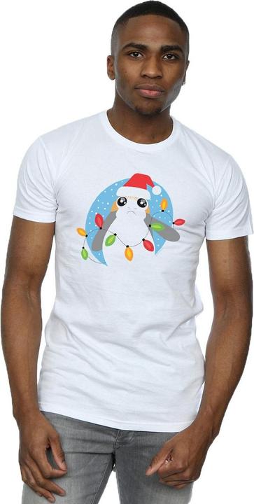 Produktbild Star Wars The Last Jedi Porg Christmas Lights TShirt (L)