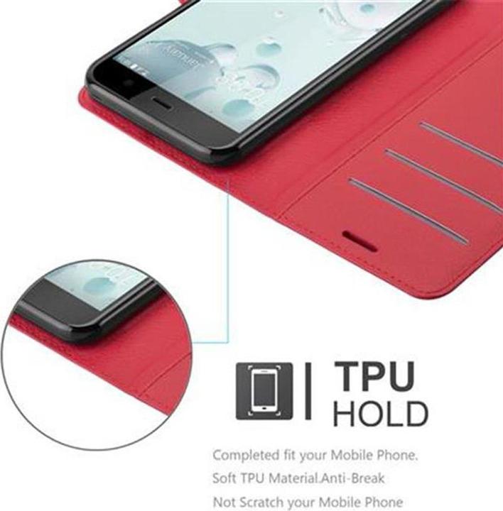 Produktbild Cadorabo Book mit Standfunktion Cover (HTC U Play)
