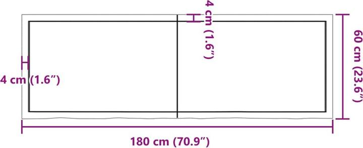 Actual product image VidaXL Emerald (180 x 60 x 6 cm)