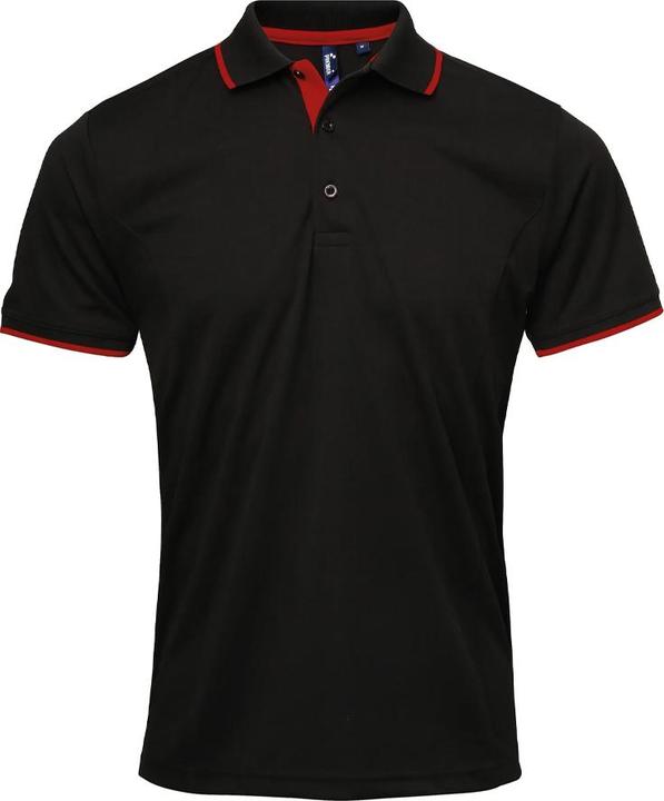 Actual product image Premier Mens Coolchecker Contrast Pique Polo Shirt (XL)