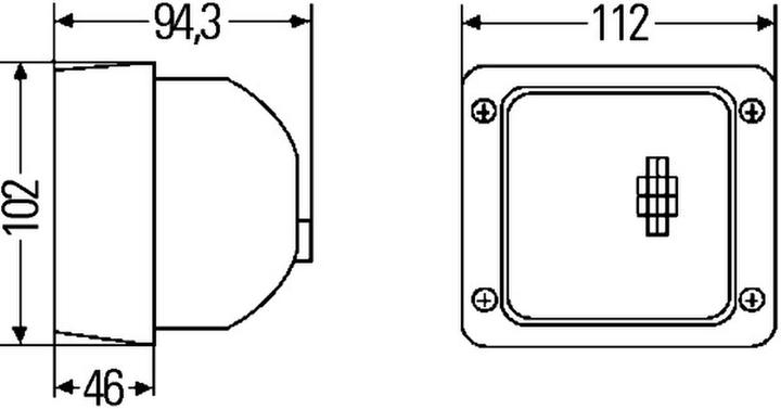 Image du produit Hella Projecteur de travail halogène éclairage de proximité pour DAF VAN HOOL FAUN