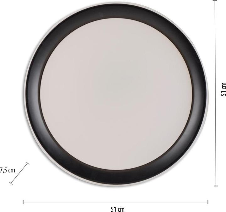 Actual product image Leuchten Direkt LED Deckenlampe LOLAsmart - DISC SmartHome Tuya, CCT RGB, dimmbar Fernbedienung (2700 lm)