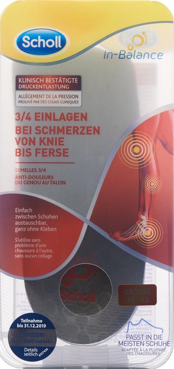 Immagine prodotto Scholl Solette In-Balance ¾ per il dolore dal ginocchio al tallone