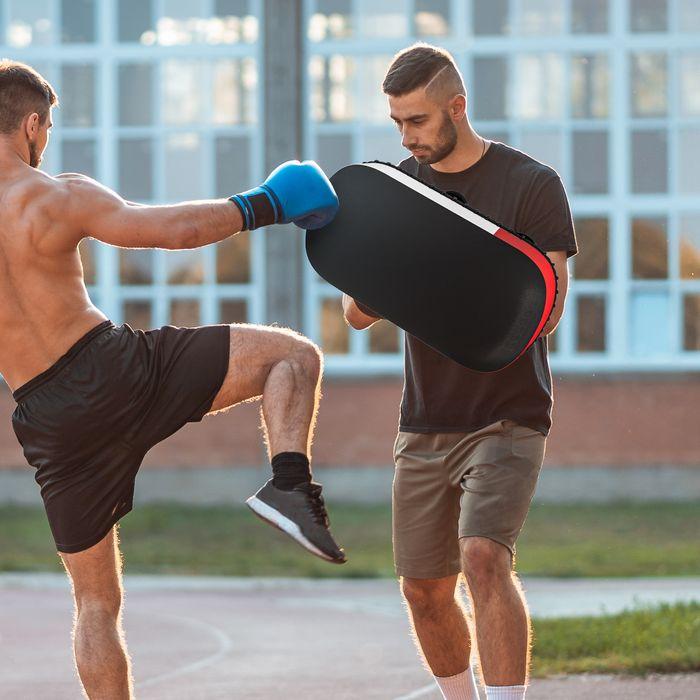 Produktbild Swisshandel24 Pratzen Kickboxen Kickpolster für Muay Thai Boxpratzen Trainerpratzen Schlagpolster für Coaching, Tr (38 cm, 0.40 kg)