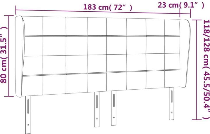 Produktbild VidaXL Kataleya (183 x 23 x 128 cm)