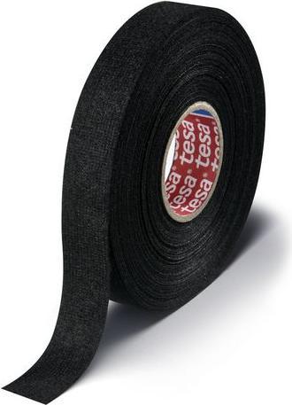 Actual product image tesa Gewebeband schwarz, 19mm x 15m, Schwarz (19 mm)