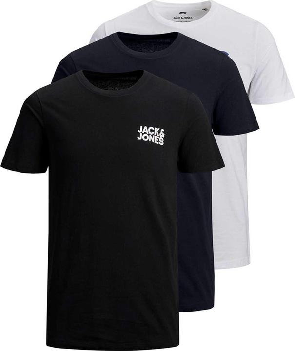 Jack & Jones 3er-Pack klassisch Logoprint T-Shirt (XXL)
