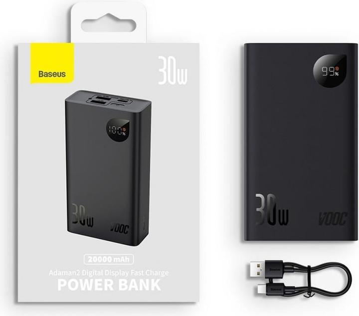 Produktbild Baseus Adaman 2 (20000 mAh, 30 W, 76 Wh)