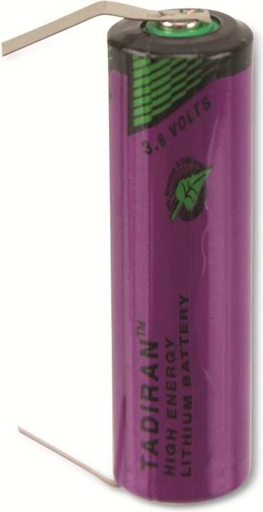 Produktbild Tadiran Batterie SL-760/T mit Lötfahnen in U-Form (1 Stk., AA, 2200 mAh)