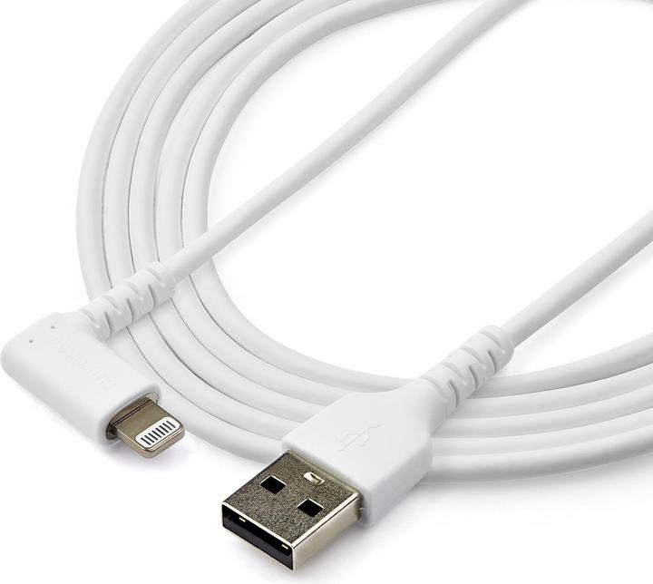 Immagine prodotto StarTech .com RUSBLTMM2MWR 2.0m Angled Lightning to USB Cable (2 m, USB 2.0)