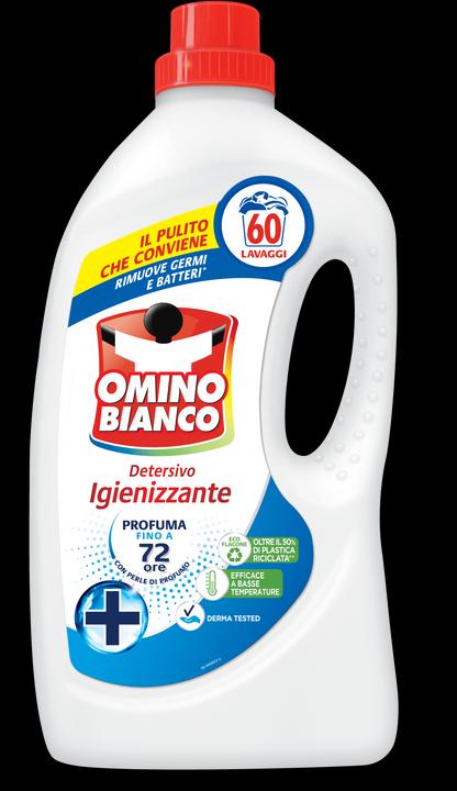 Actual product image Omino Bianco Sanitising washing machine detergent 2400ml