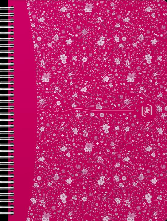 Actual product image Oxford FORME FLORAL - spiral book (B5, Checked, Hardcover)