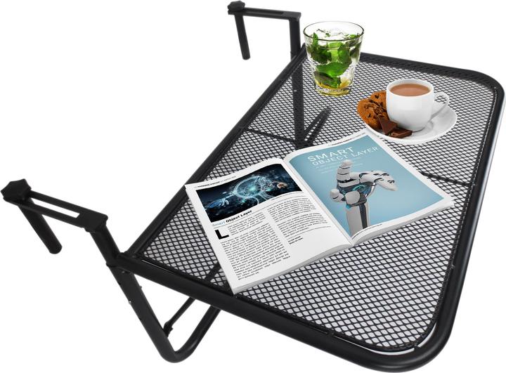 Image du produit Outsunny Table suspendue pour balcon réglable en hauteur (60 cm)
