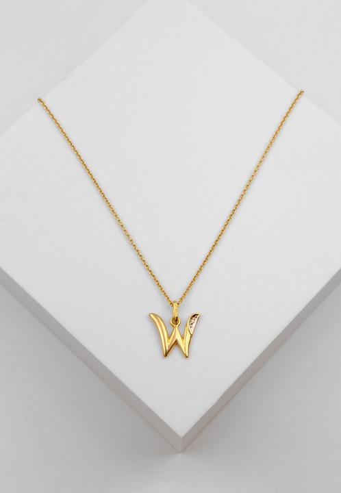 Actual product image Muau Letter (750/18 K Yellow gold)