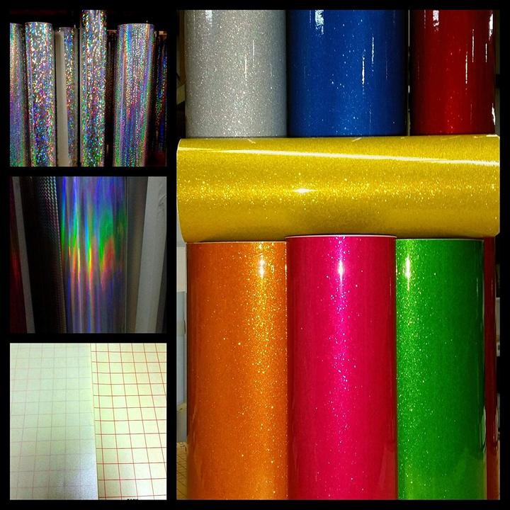 Actual product image Silhouette Vinyl glitter