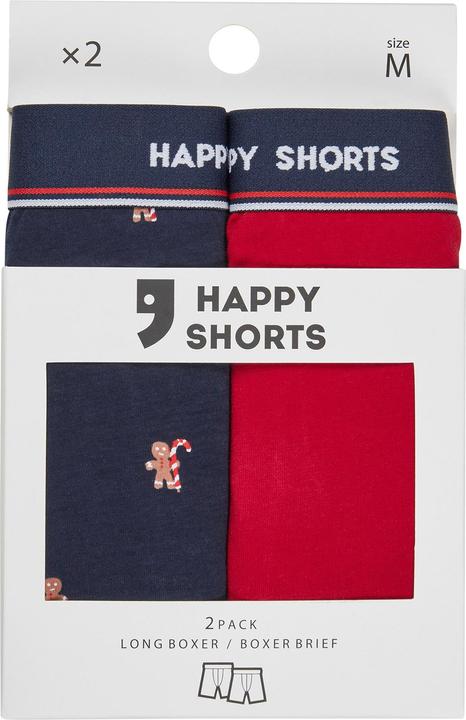 Image du produit Happy shorts Boxer long XMAS Boxer Briefs (M, lot de 2)
