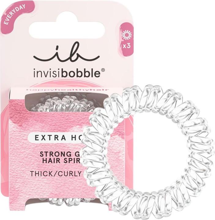 Immagine prodotto Invisibobble Fascetta per capelli Extra Hold crystal clear 3 pezzi. (Elastico per capelli)