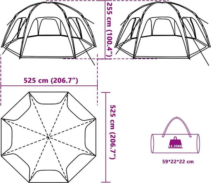 Immagine prodotto VidaXL Randee (525 cm, 525 cm)