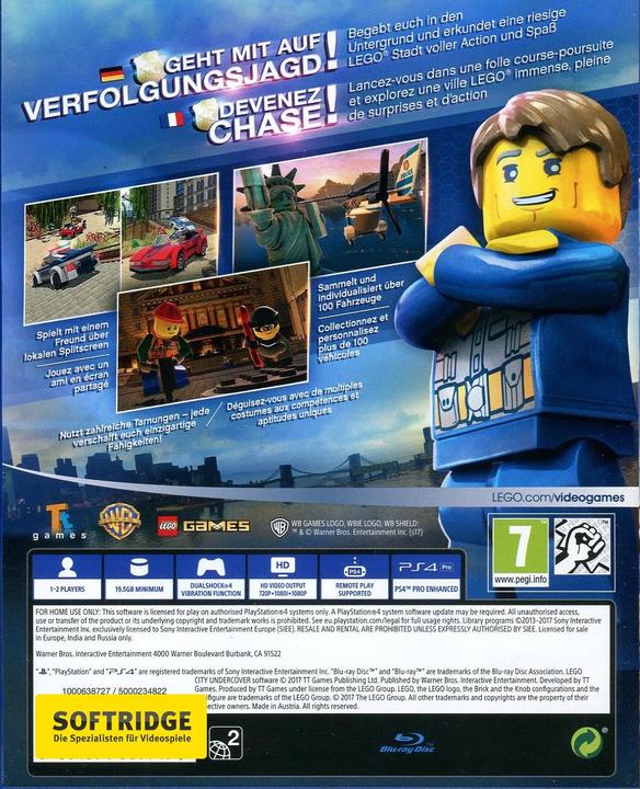 Actual product image WB LEGO City Undercover (PS4, DE, FR)