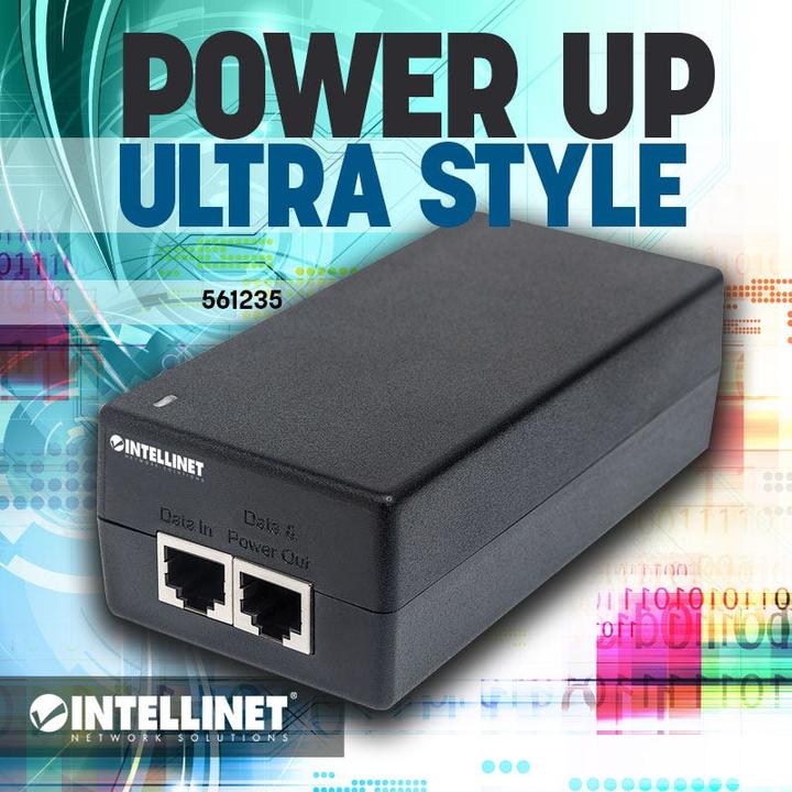 Image du produit Intellinet PoE+, 10/100/1000 Mbps RJ-45, 100 - AC, DC (1 Ports)