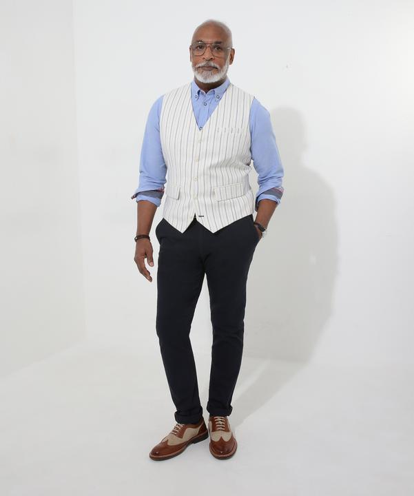 Produktbild Joe Browns Striped Linen Blend Suit Waistcoat (46)