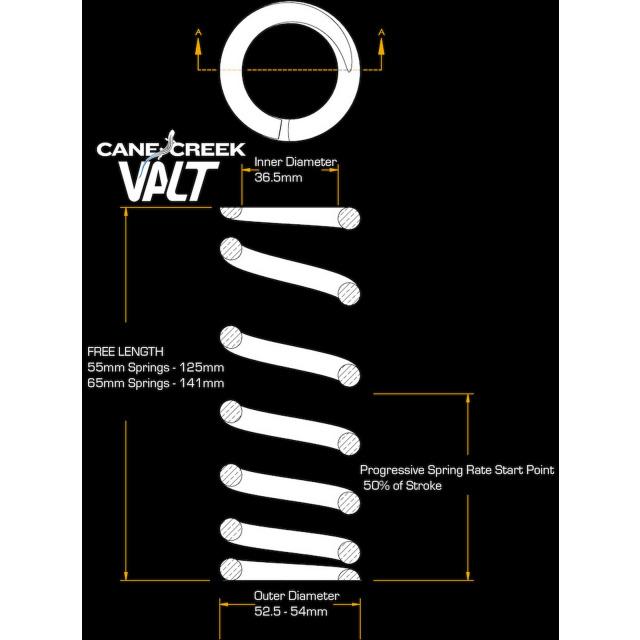 Produktbild Cane Creek Valt Lightweight Progressive Spring (400 mm, 45 mm)