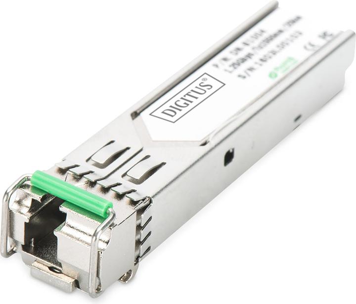 Produktbild Digitus SFP+ 10 Gbps Bi-direktional Modul Singlemode 10km Tx1330/Rx1270 LC Simplex Stecker mit DDM Feature