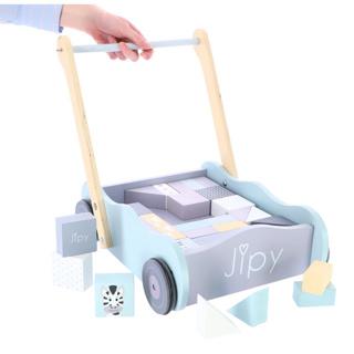 Actual product image Jipy Wooden Trolley With Building Blocks