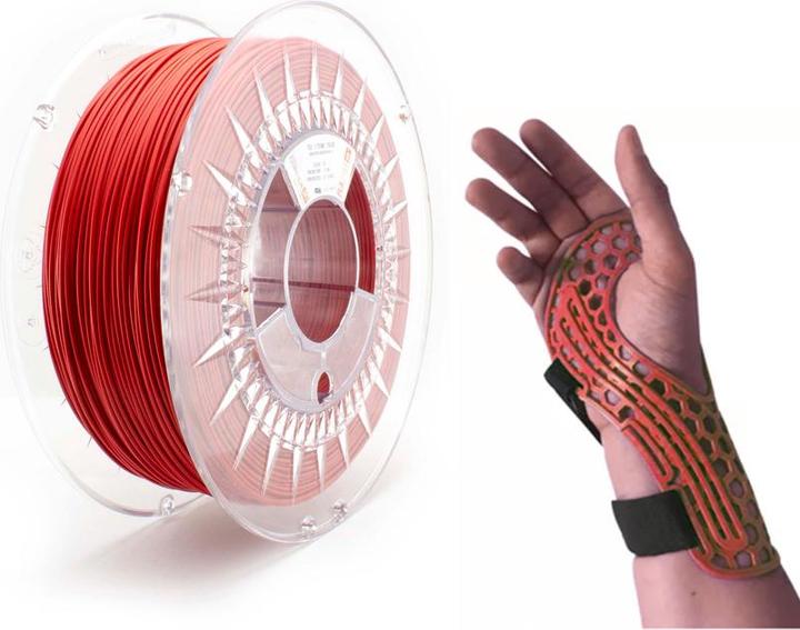 Immagine prodotto Copper 3D COPPER3D Filamento PLA PLACTIVE AN1 rosso antibatterico 0.75kg 1.75mm (PLA, 1.75 mm, 750 g, Rosso)