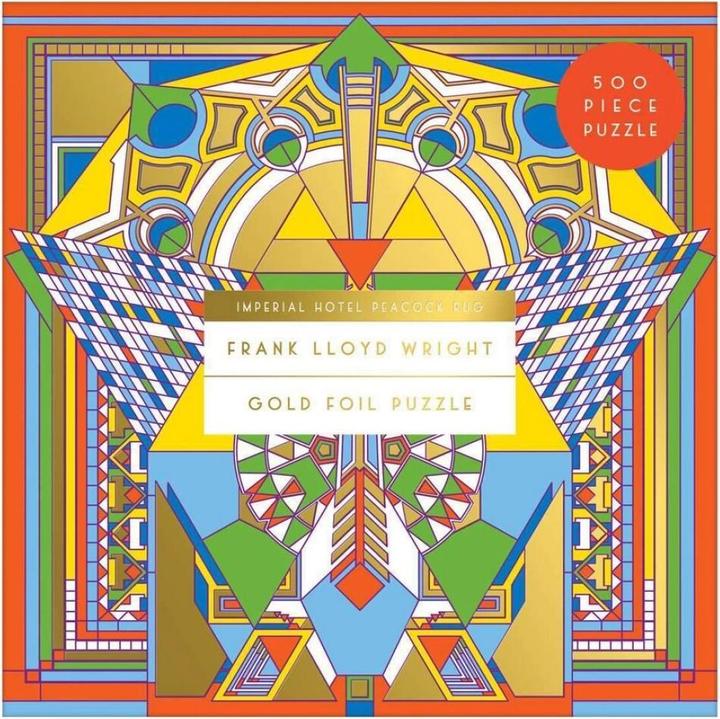 Immagine prodotto Abrams & Chronicle 57815 - Frank Lloyd Wright Imperial Hotel Peacock Carpet - Puzzle di lamina, 500 pezzi (500 pezzi)
