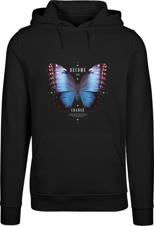 Immagine prodotto Mister Tee Felpa con cappuccio Become The Change Butterfly - 131387 (XXL)