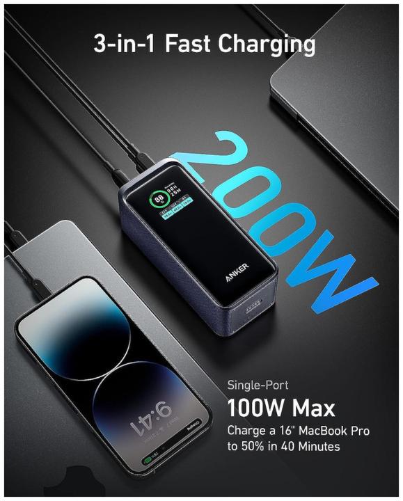 Actual product image Anker Prime (20000 mAh, 200 W, 72 Wh)