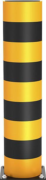Actual product image Ampere STRONG crash protection bollard, tube diameter 200 mm, traffic yellow, height