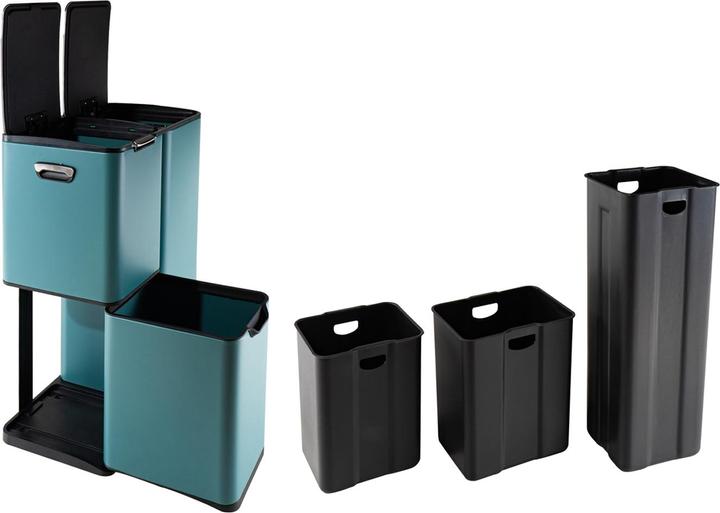 Produktbild HTI-Living Mülltrennsystem Jannik 60 Liter Türkis (60 l)