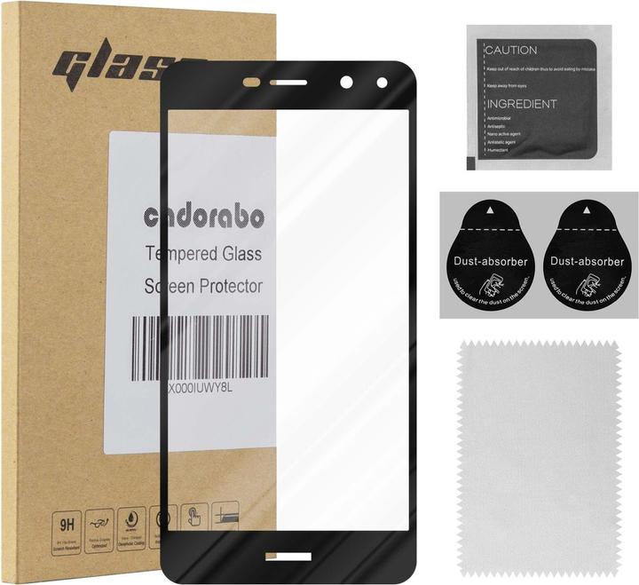 Immagine prodotto Cadorabo Vetro di protezione del display a schermo intero (1 Pezzo/i, Huawei Y5 (2017), Huawei Y6 (2017))