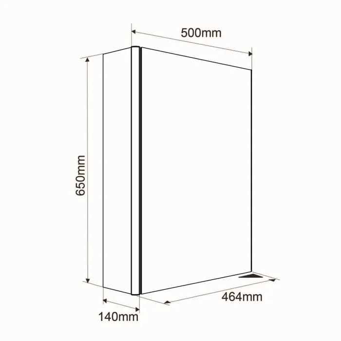 Immagine prodotto Allibert Stella Toilettenschrank mit Beleuchtung 50 cm Ute Glossy White Belgian Sockel