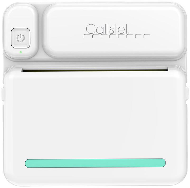 Immagine prodotto Callstel Mini stampante termica ricaricabile mobile per foto/etichette, app, 200 dpi, BT 5.1 (Bianco e nero)