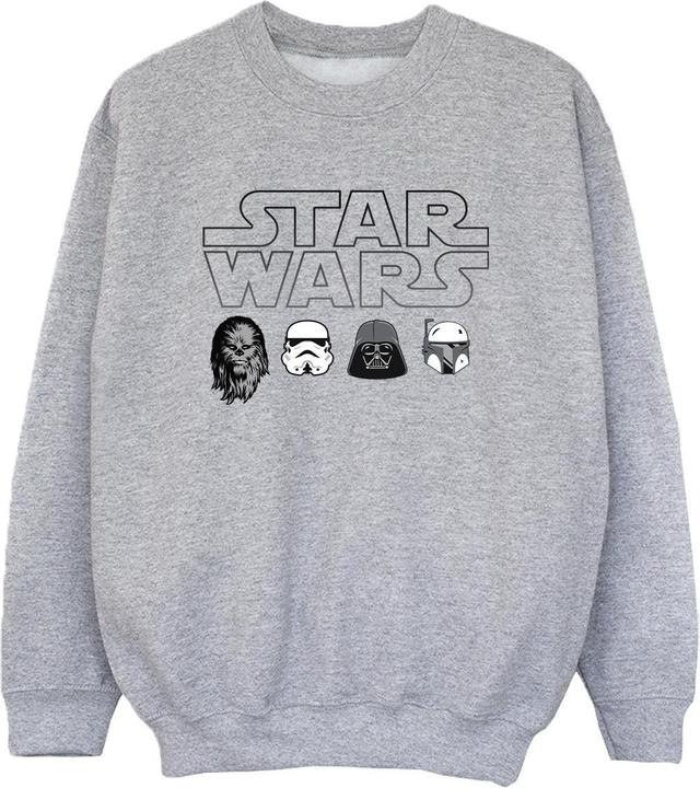 Actual product image Star Wars Boys Character Heads Sweatshirt (128)