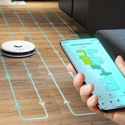 Image du produit Tesla robot vacuum cleaner robot vacuum laser (Robot d'aspiration et de nettoyage)