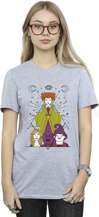 Actual product image Disney Womens/Ladies Hocus Pocus Candle Cotton Boyfriend T-Shirt (4XL)
