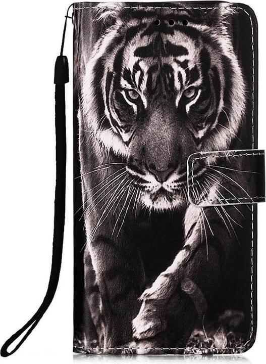Cover-Discount iPhone 15 - Leather Case Cover Tiger (Apple iPhone 15)