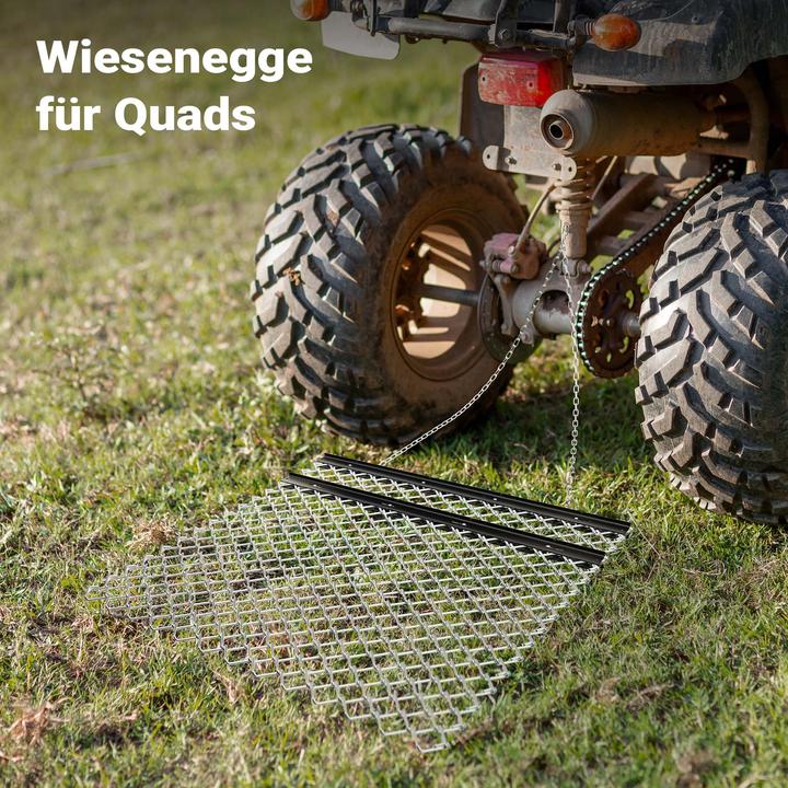 Produktbild Wiltec Wiesenegge 155x123,5cm Schleppegge Wiesenschleppe Rasentraktor Feldegge (Rasentraktor)