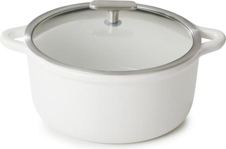 Produktbild Revol Bombance Runde Indu.Kasser. 26 cm Alab. Weiss + Glas Indu. (26 cm, Kochtopf)