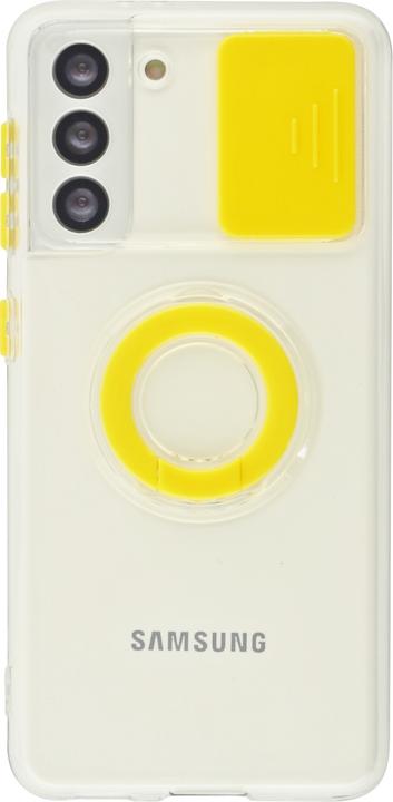 Image du produit PhoneLook Coque Caméra clapet avec anneau jaune (Samsung Galaxy S22+)