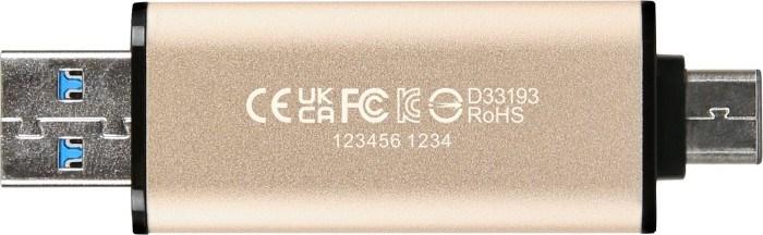 Actual product image Transcend JetFlash 930C (128 GB, USB-C, USB-A, USB 3.1)