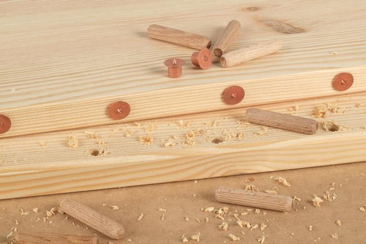 Immagine prodotto wolfcraft 4 Punti centrali - Punti di marcatura per tasselli, Ø 8 mm (4 pz.)