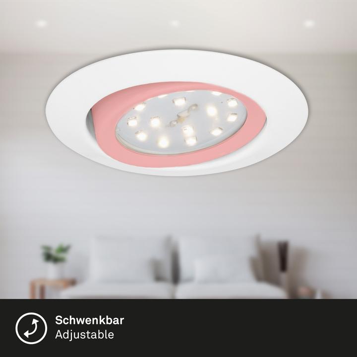 Actual product image Briloner LED recessed luminaire set of 3, white, 3xLED module/3W (300 lm)