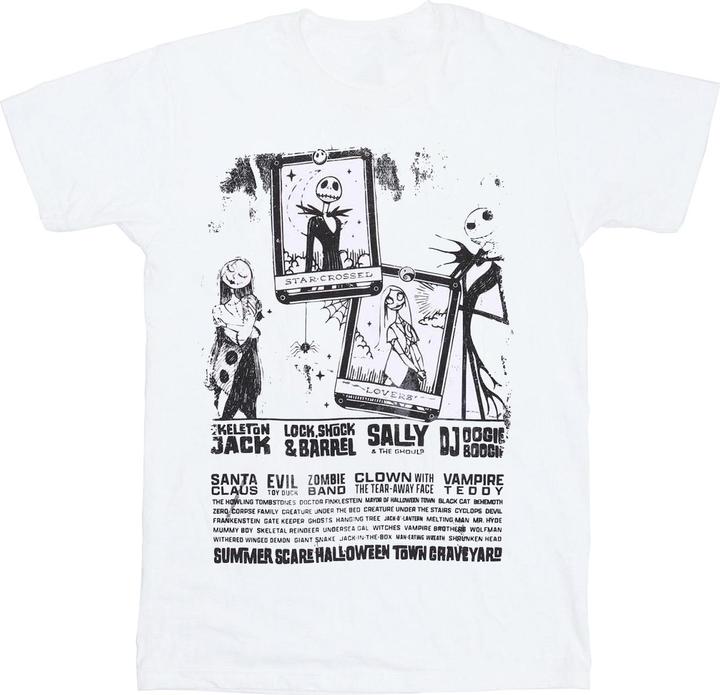 Actual product image The Nightmare Before Christmas Unisex Adult Monochrome T-Shirt (S)
