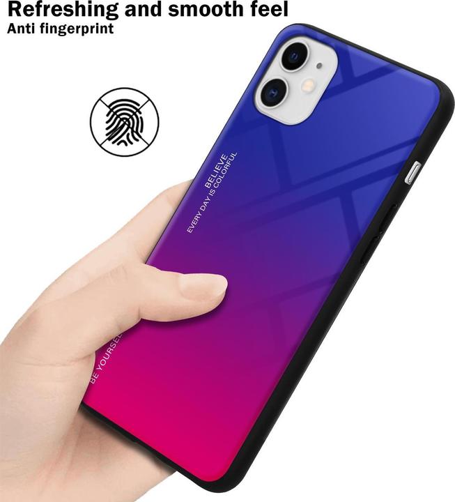 Productafbeelding Cadorabo TPU 2 kleuren glasdekking (Apple iPhone 11)