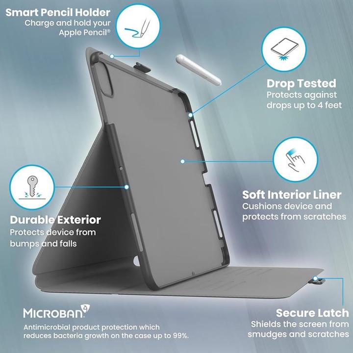 Actual product image speck Balance Folio (iPad Air 11 2024 (M2), iPad Pro 11 2018 (1. Gen), iPad Pro 11 2022 (4th Gen), iPad Pro 11 2020 (2. Gen), iPad Pro 11 2021 (3rd Gen), IPad Air 5 - 10.9", IPad Air 4th Gen. 2020, iPad Air 10.9 (2022), iPad Air 11 2025)